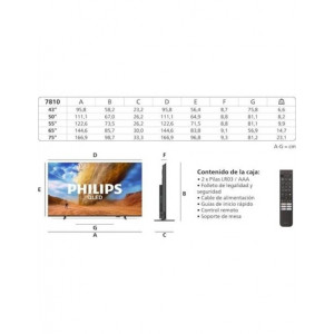 TELEVISOR PHILIPS QLED 43" | ULTRA HD...
