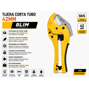 TIJERA CORTA TUBO 42MM BLIM