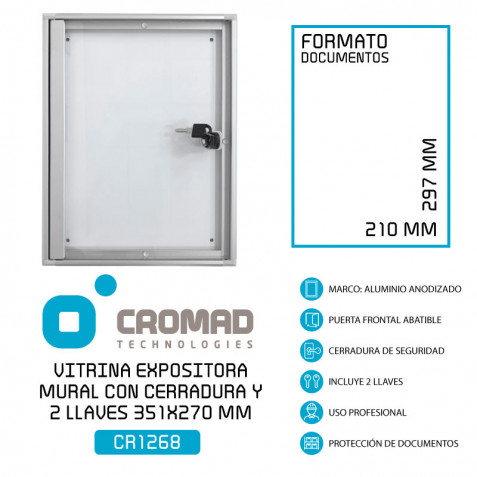 VITRINA EXPOSITORA MURAL CON...
