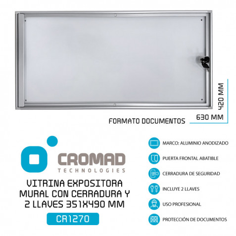 VITRINA EXPOSITORA MURAL CON...