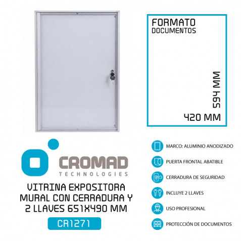 VITRINA EXPOSITORA MURAL CON...