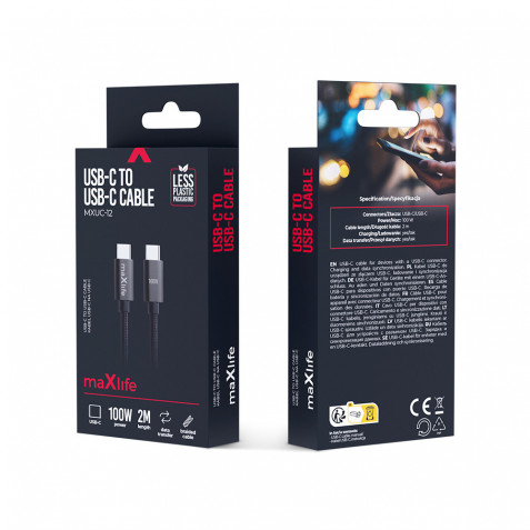 CABLE TRENZADO TIPO C A TIPO C 100W...