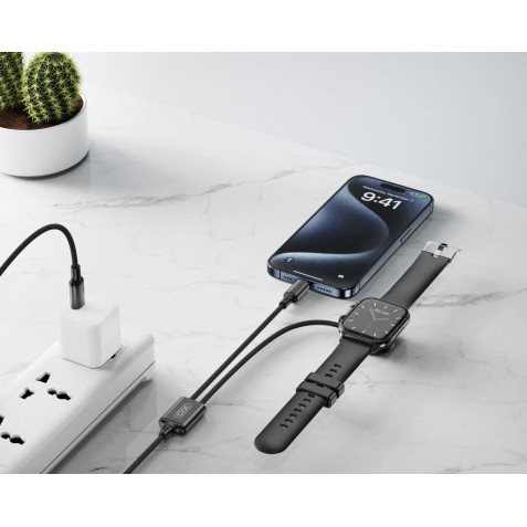 CABLE 2 EN 1 60W TIPO C + CABLE CARGA...