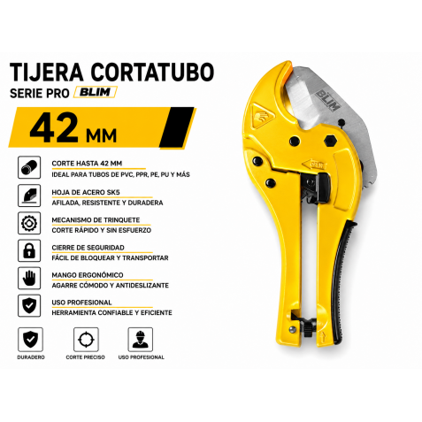TIJERA CORTATUBO 42MM. SERIE PRO BLIM