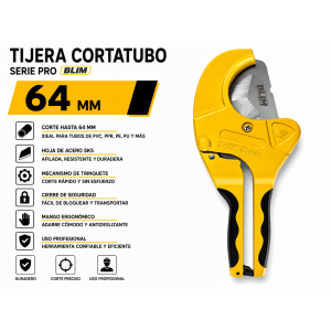 TIJERA CORTATUBO 64MM. SERIE PRO BLIM