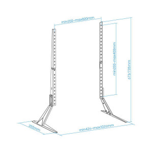 SOPORTE PATAS PEANA UNIVERSAL 23-75"...