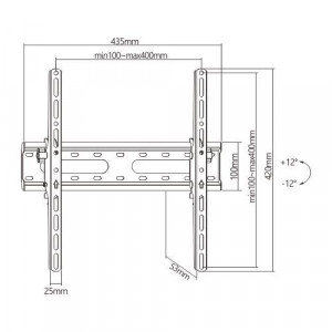 SOPORTE DE PARED TV LED LCD 32"-55"...