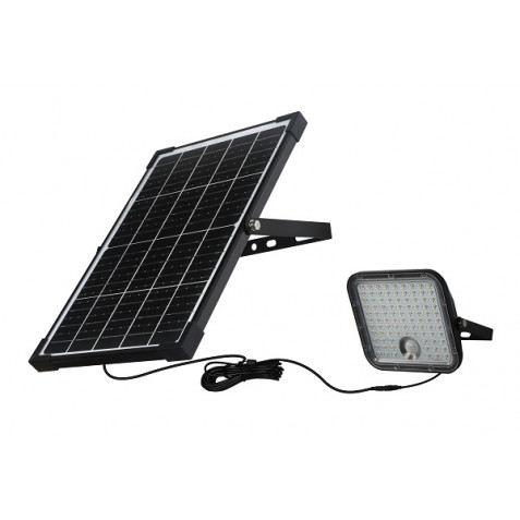 FOCO LED SOLAR 30W 4800LM CON SENSOR...