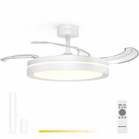 VENTILADOR DE TECHO 42" LED BLANCO...