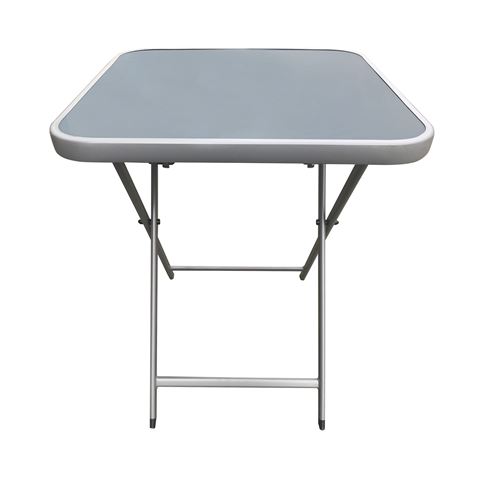 MESA PLEGABLE CUADRADA GRIS OSCURO 60X60CM - 76102-2