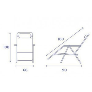TUMBONA PLEGABLE BURDEOS DE ACERO CON...