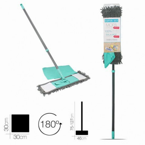 SET MOPA CON BAYETA MICROFIBRAS CON...