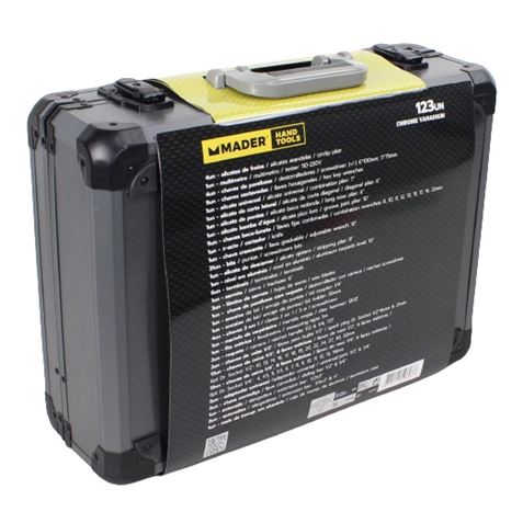 MALETÍN HERRAMIENTAS C.V. 123 PIEZAS MADER - 59603-3