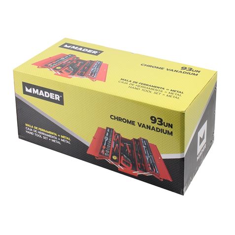 CAJA DE HERRAMIENTAS C.V. 93 PIEZAS MADER - 61158-1