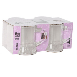 SET 4 VASOS CHUPITO 25CC ROYAL GOLD