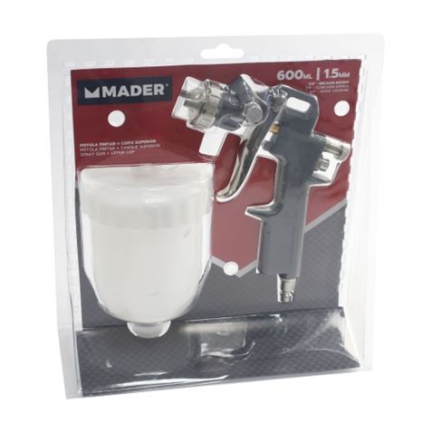 PISTOLA PINTAR VASO SUPERIOR, 1.5mm. 600ml. MADER - 35091-2