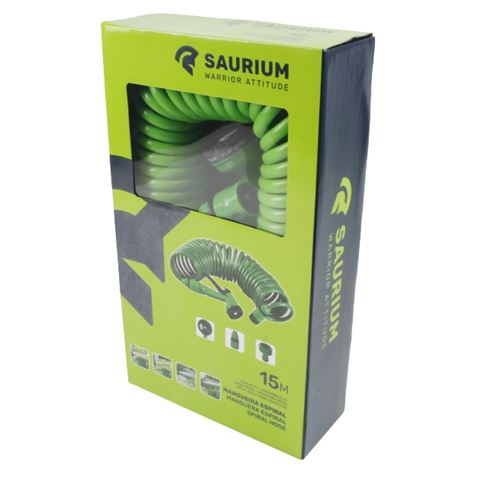 MANGUERA JARDIN ESPIRAL 15Mtrs. SAURIUM - 48515-1