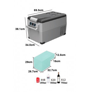 NEVERA DE COMPRESOR PORTATIL 31...