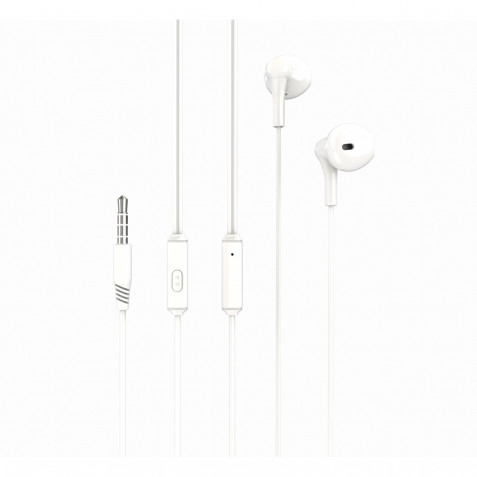 AURICULAR + MICROFONO EP39 MUSIC BLANCO