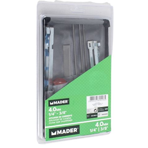 AFILADOR CADENA MOTOSIERRA 4mm. 1/4" 3/8" MADER - 69453-3