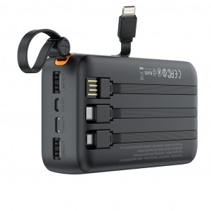 POWERBANK 20000MAH 3 SALIDAS NEGRO...