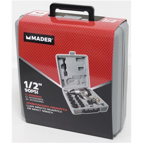 LLAVE DE IMPACTO NEUMATICA 1/2" 16 ACCESORIOS MADER - 56764-3