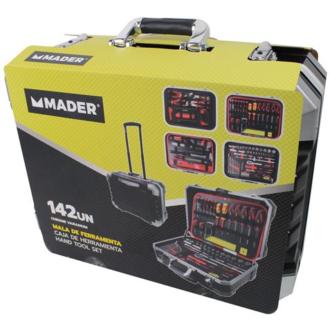 MALETÍN HERRAMIENTAS TROLLEY C.V. 142 PIEZAS MADER - 61157-5
