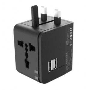 ADAPTADOR UNIVERSAL DE VIAJE 2XUSB...