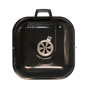 BARBACOA PLEGABLE CON RUEDAS Y TAPA DE HIERRO 47X52X87CM - 75994-2