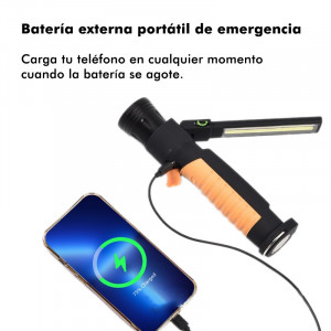 LINTERNA DE TRABAJO + POWERBANK...