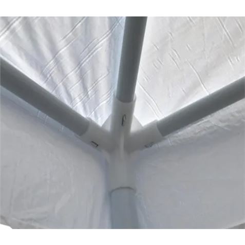 CARPA METÁLICA TELA WATERPROOF 295X295X245CM BLANCA - 76106-1