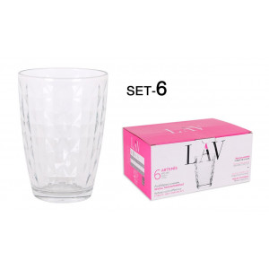 SET 6 VASOS CRISTAL 415CC NEW ARTEMIS