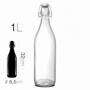 BOTELLA CRISTAL 1L 8.5X32CM