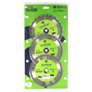 PACK 3 DISCOS CORTE MADERA PARA...