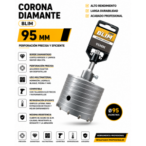 CORONA DIAMANTE 95 MM BLIM