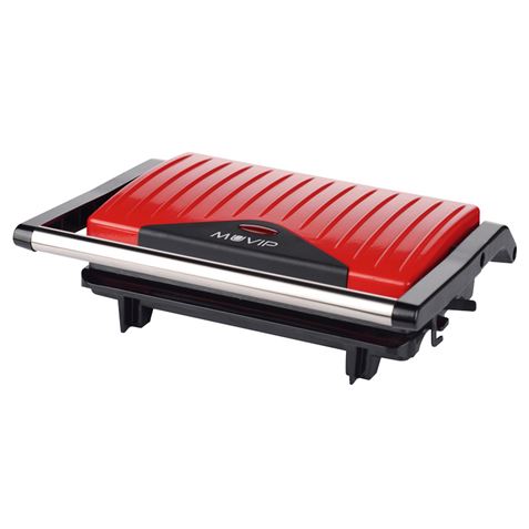 SANDWICHERA INOX PLACA LISA 750W ROJA MUVIP - MV0335-1