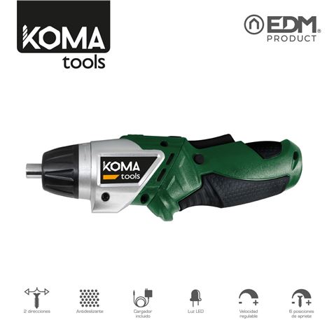 ATORNILLADOR A BATERIA 3.6V LITIO 1300MAH KOMA - 08722-1
