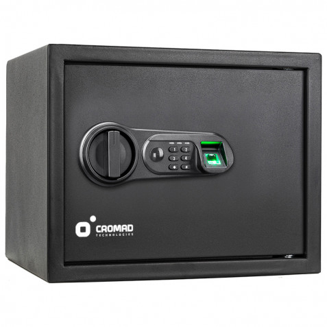CAJA FUERTE ELECTRÓNICA CON DETECTOR DE HUELLA 300X380X300MM CROMAD