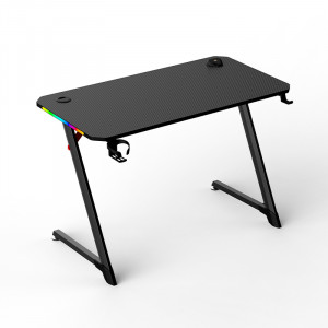 MESA GAMING PRO1700 FIBRA CARBONO LUZ...