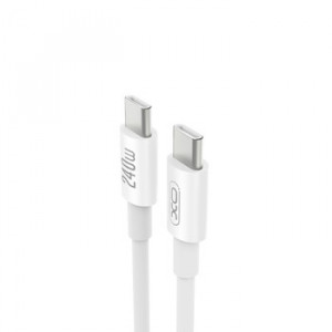 CABLE DE CARGA TIPO C TIPO C 240W BLANCO XO