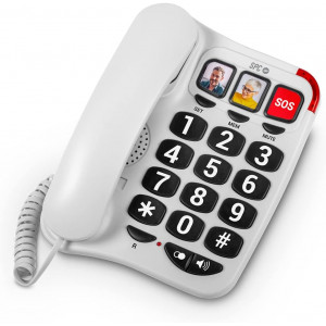TELEFONO FIJO TECLAS XXL 3295B BLANCO...