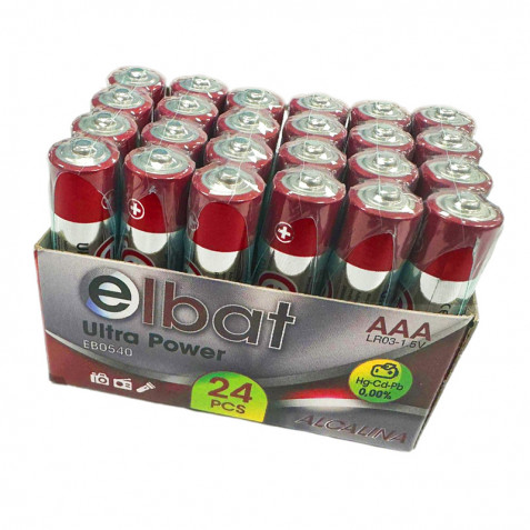 PACK 24 PCS PILAS ALCALINAS LR03/AAA...