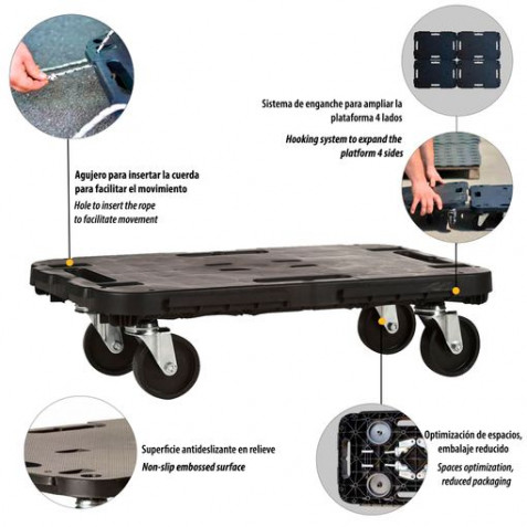 PLATAFORMA CON RUEDAS EXTENSIBLE PARA...