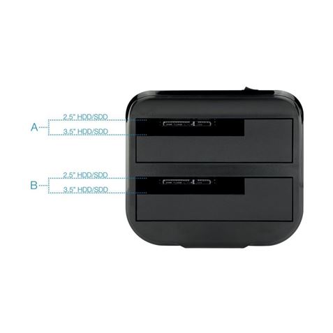 DOCKING STATION PARA DISCOS DUROS TOOQ - TQDS-802B-2