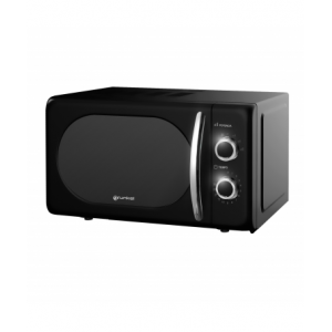 MICROONDAS VINTAGE NEGRO 700W. GRUNKEL