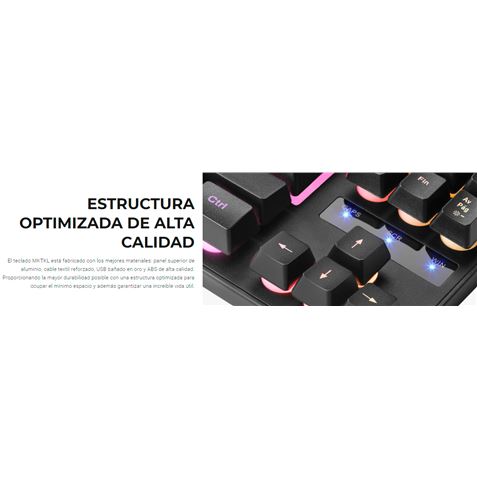 TECLADO H-MECANICO COMPACTO TKL MARS GAMING MKTKL SWITCH RED MARS GAMING - MKTKLES-3