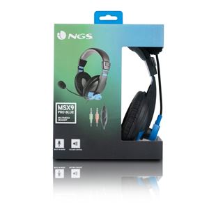 AURICULARES GAMING NGS MSX9PRO AZUL JACK 3.5 - MSX9PROBLUE-1