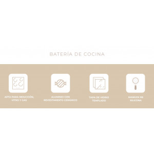 BATERIA DE COCINA 5 PIEZAS JOCCA