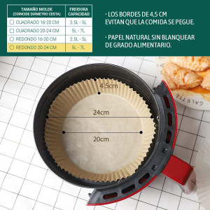 PACK 20 BASES REDONDAS PAPEL PARA...