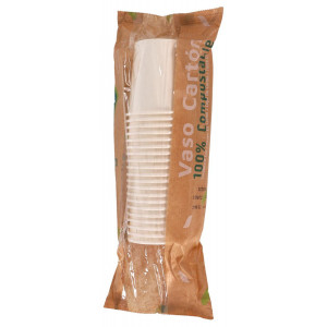SET 20 VASO BLANCO CARTON 120CC ALGON